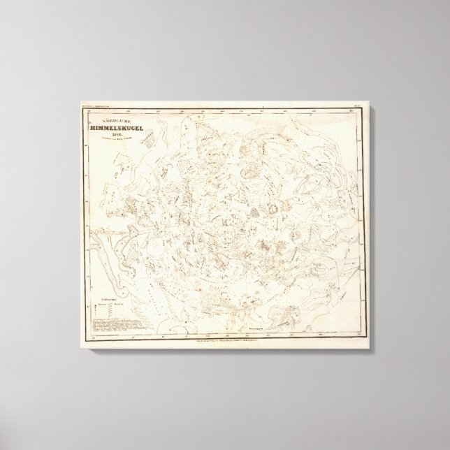 Toile Carte des constellations (Recto)