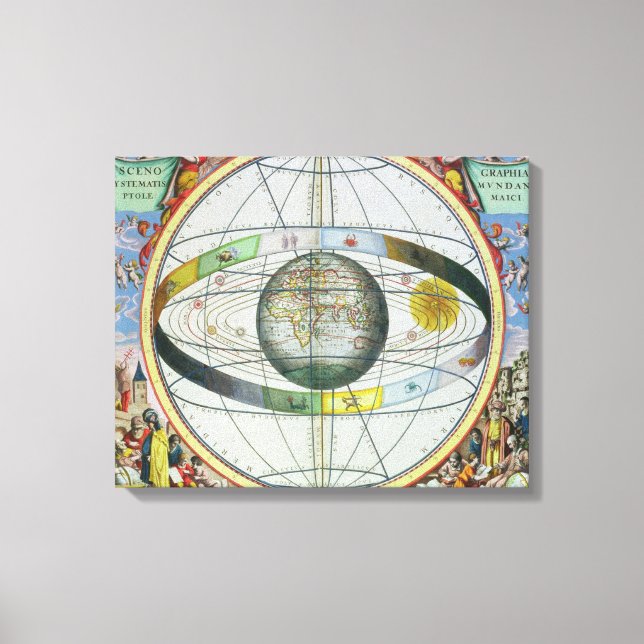 Toile Carte des Constellations Chrétiennes, de 'Le Celes (Recto)