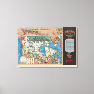 Toile Carte des ressources naturelles et industrielles