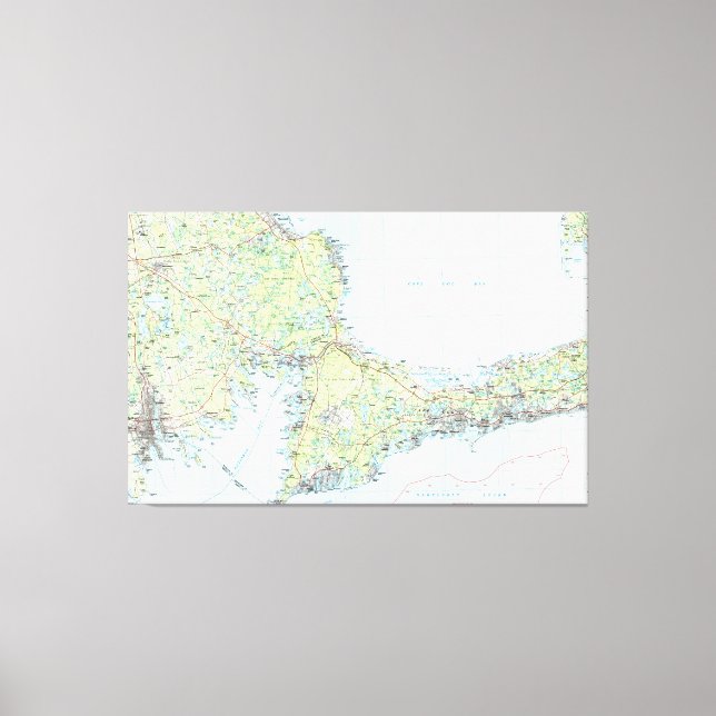 Toile Carte du Cap Cod (1986) (Recto)