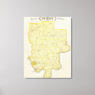 Toile Carte du comté de Perry