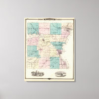Carte du comté de Winnebago, État du Wisconsin