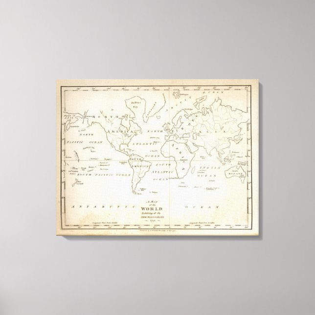 Toile Carte du monde (Recto)