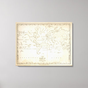 Toile Carte du monde