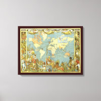 Carte du monde antique de l'Empire britannique, 18