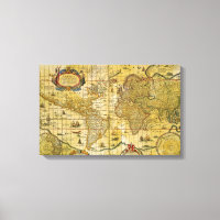 Carte du monde vintage