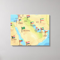 Carte du Moyen-Orient