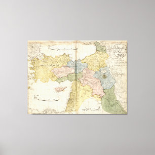 Toile Carte du Moyen-Orient de Cedid Atlas (1803)