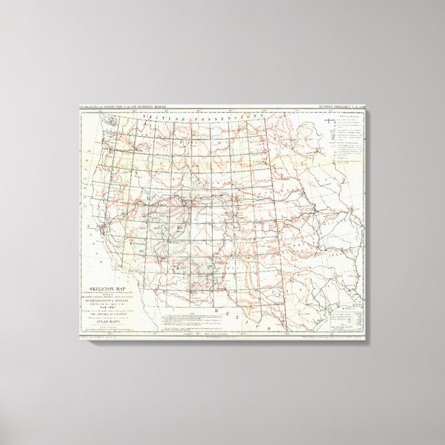 Toile Carte du squelette (Recto)