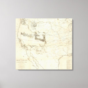 Toile Carte du territoire des Etats-Unis 2