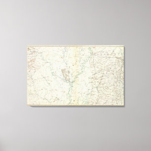 Toile Carte Gen XIX