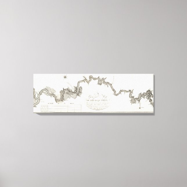 Toile Carte Générale De La Rivière Ohio (Recto)