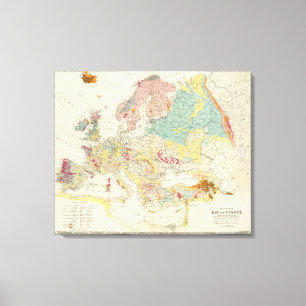 Toile Carte géologique Europe