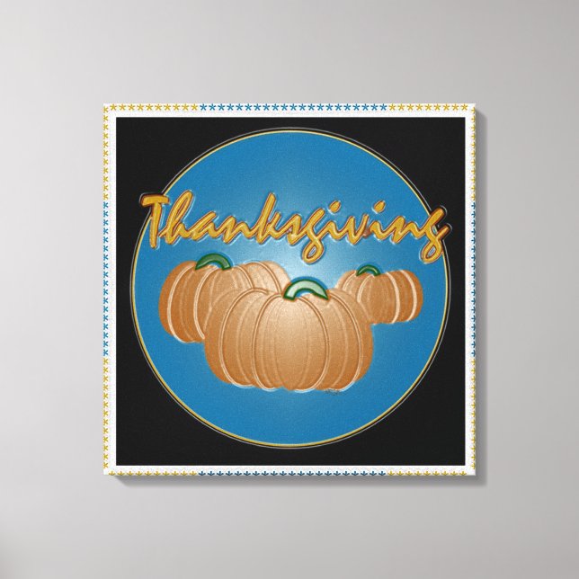 Toile Carte graphique Thanksgiving (Recto)