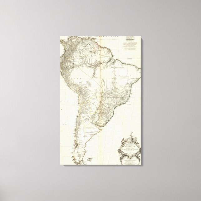 Toile Carte gravée composite américaine (Recto)