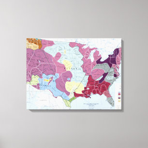 TOILE CARTE : INDIENS AMÉRICAINS