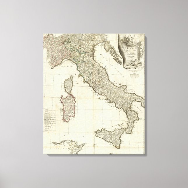 Toile Carte italienne (Recto)