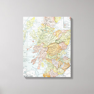 TOILE CARTE : L'ECOSSE