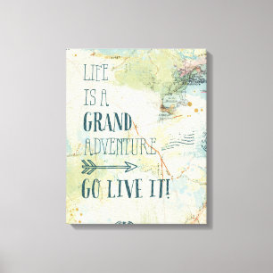 Toile Carte Letterpress USA