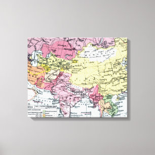 TOILE CARTE : L'EUROPE EN ASIE