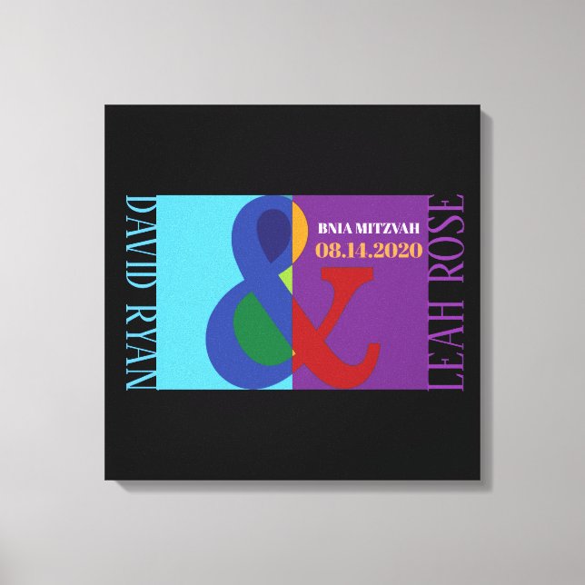 Toile Carte mémoire d'ouverture de session AMPERSAND B'N (Recto)