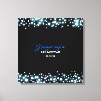 Toile Carte mémoire STARRY NIGHT Bat mitzvah Connexion