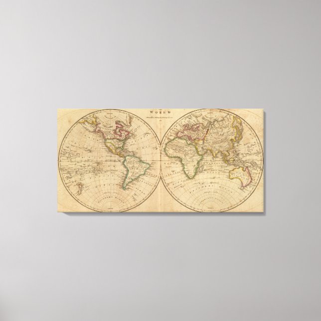 Toile Carte mondiale 4 (Recto)