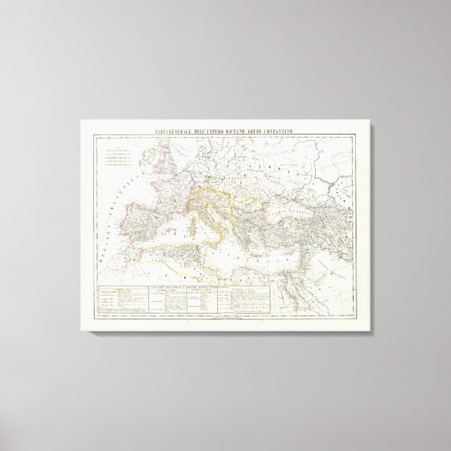 Toile Carte mondiale de l'hémisphère oriental (Recto)