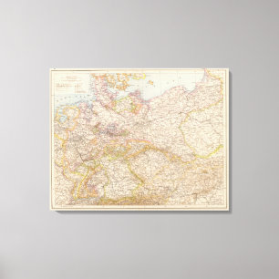 Toile Carte politique de l'Allemagne