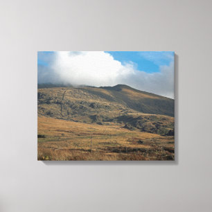 Toile Carte postale Snowden North Wales Poster Faux Canv