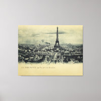 Carte postale Tour Eiffel vintage Art Mur