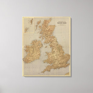 Toile Carte stéréographique, Îles britanniques