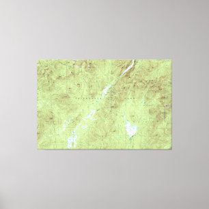 Toile Carte topographique du Mont Marcy - Adirondack Par