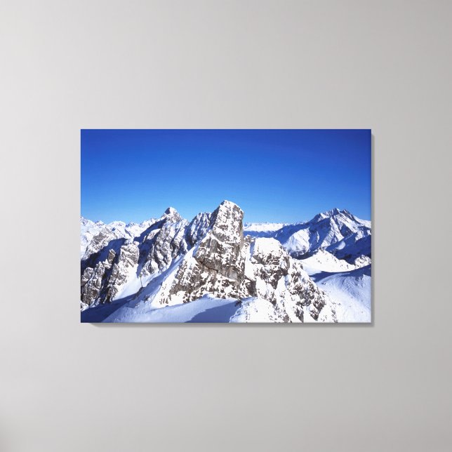 Toile Carte Vacances St Anton Autriche (Recto)