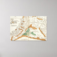 Carte vintage de la Mésopotamie (1482)