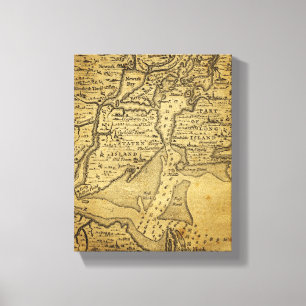 Toile Carte vintage de New York