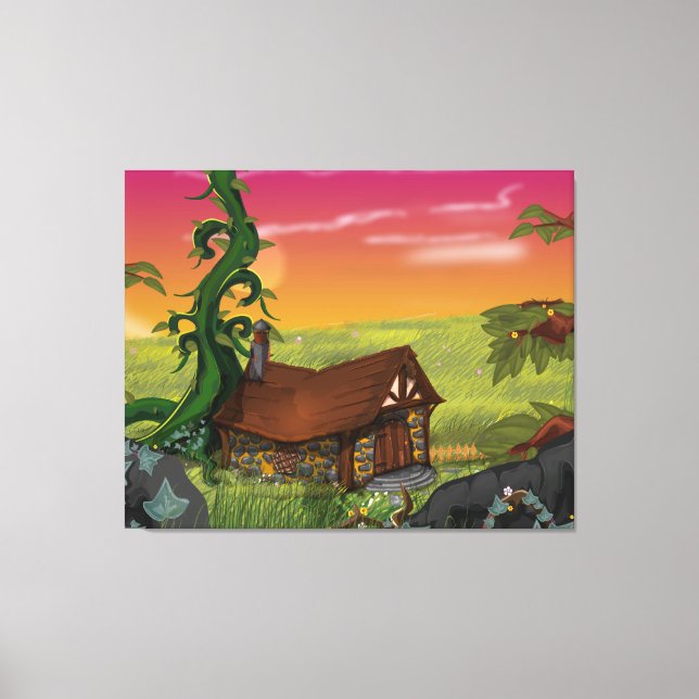Toile Cartoon Beanstalk Cottage (Recto)