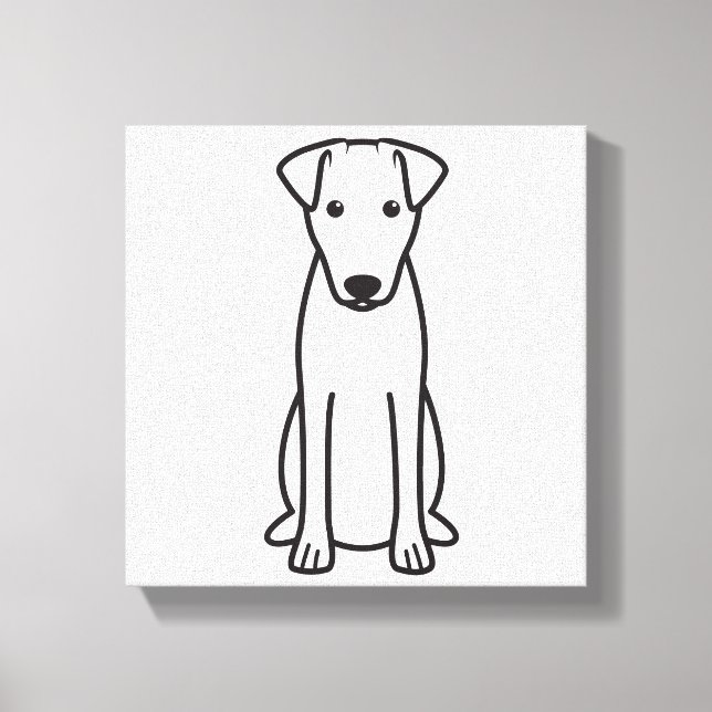 Toile Cartoon de chien lisse Fox Terrier (Recto)