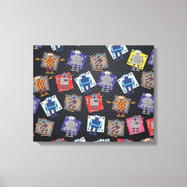 Toile Cartoon robotique mécanique (Recto)