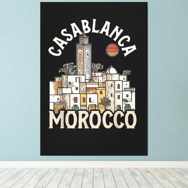 Toile casablanca maroc  (Insitu (Plancher de Bois))