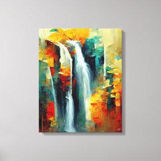 Toile Cascade de peinture artistique Abstraite
