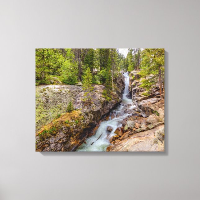 Toile Cascade de rivière et chute d'eau (Recto)