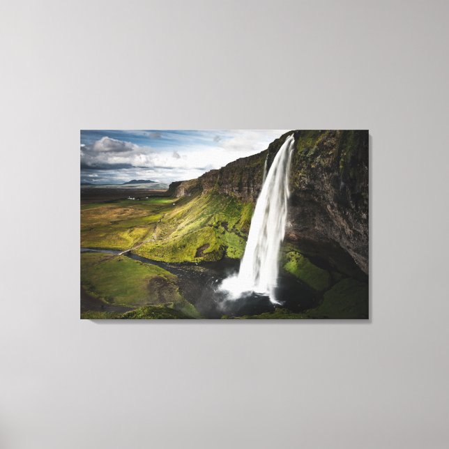 Toile Cascade de Seljalandsfoss | Islande (Recto)