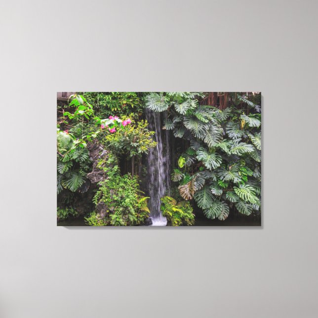 Toile Cascade du jardin luxuriant, Chine (Recto)