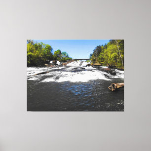 Toile Cascade Majestueuse Sous Le Pont