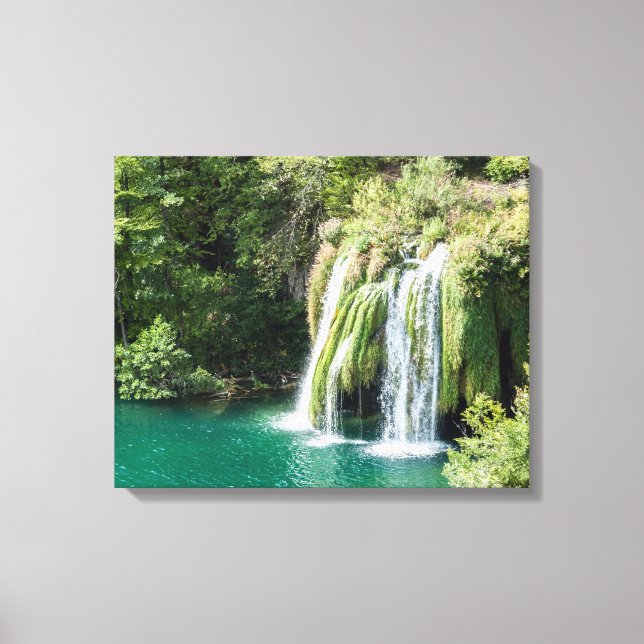Toile Cascades dans le Parc National de Plitvice - Croat (Recto)