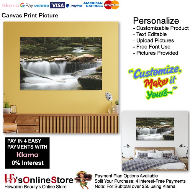 Toile Cascades Nature Relaxez Accueil Bureau Photo 8 (Waterfalls Nature Relax Home Office Canvas Print Picture 8.)