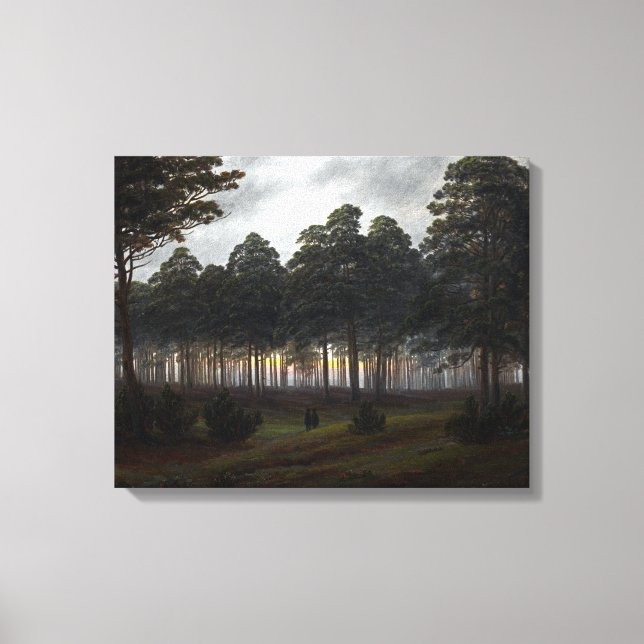 Toile Caspar David Friedrich L'heure du jour La soirée (Recto)