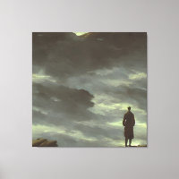 Caspar Friedrich errer au-dessus de la mer de brou
