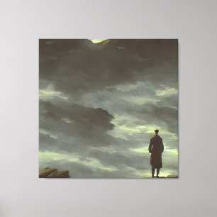 Toile Caspar Friedrich errer au-dessus de la mer de brou